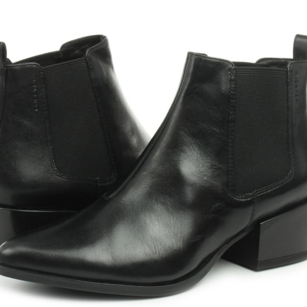 Vagabond Shoemakers Marja Leather Chelsea Bootie Ankle Boots Sz 41